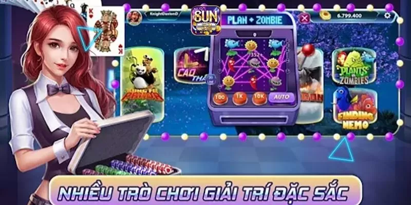 Đa dạng trò chơi cực hấp dẫn
